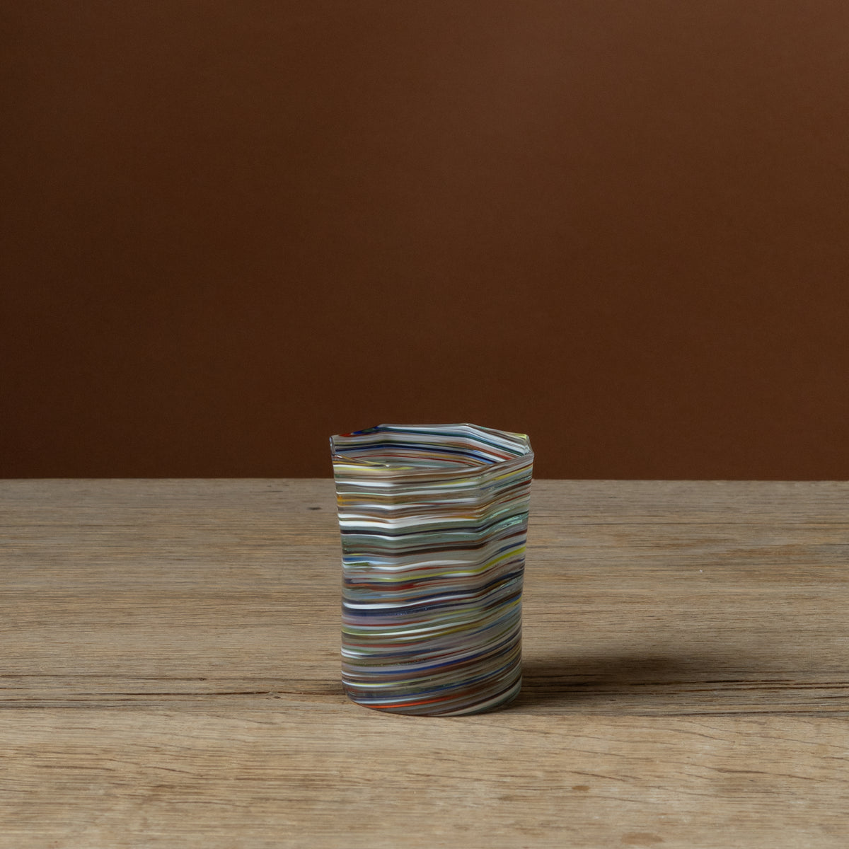 Multi Mix Octagonal Short Glass