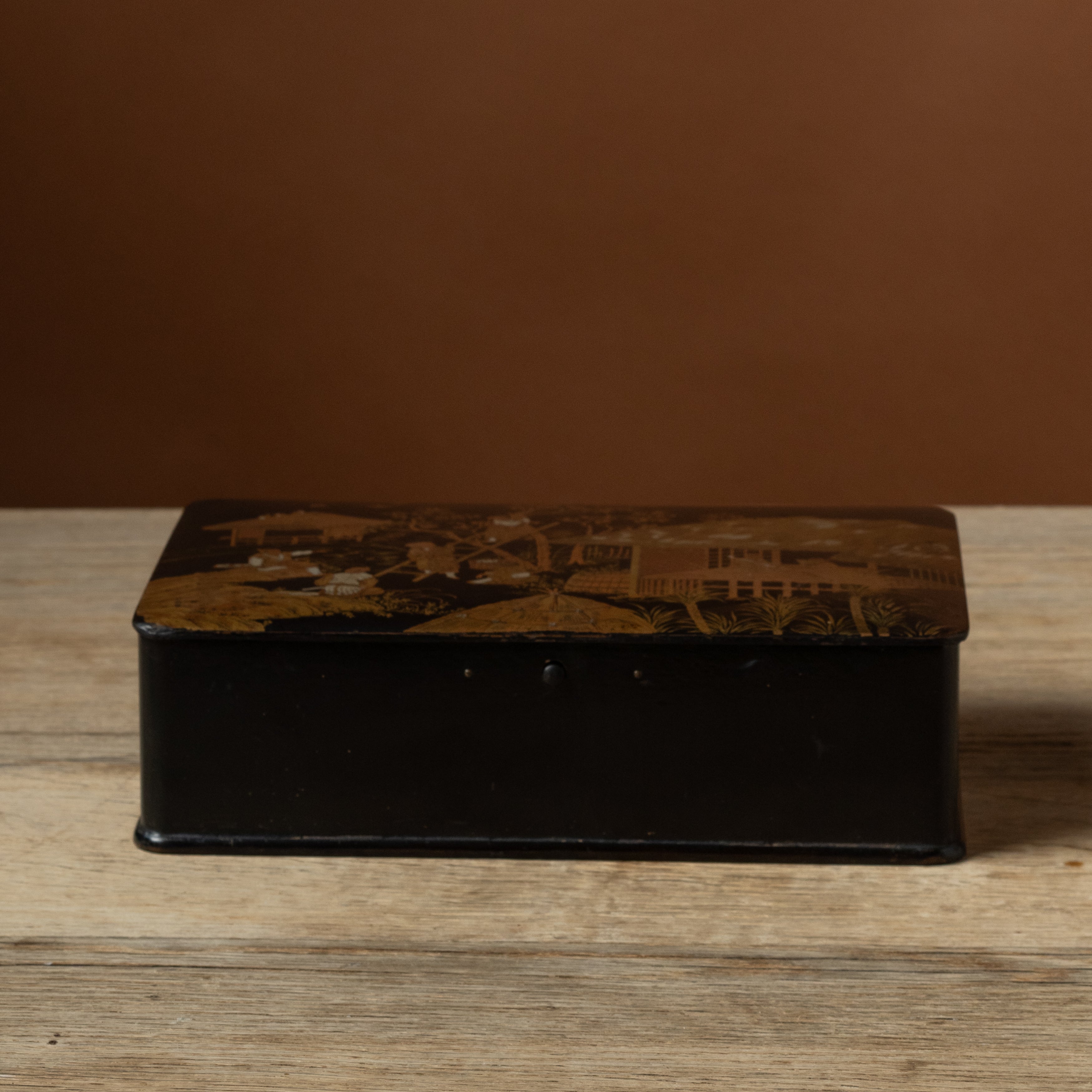 Meiji Period Japanese Black Lacquer Box