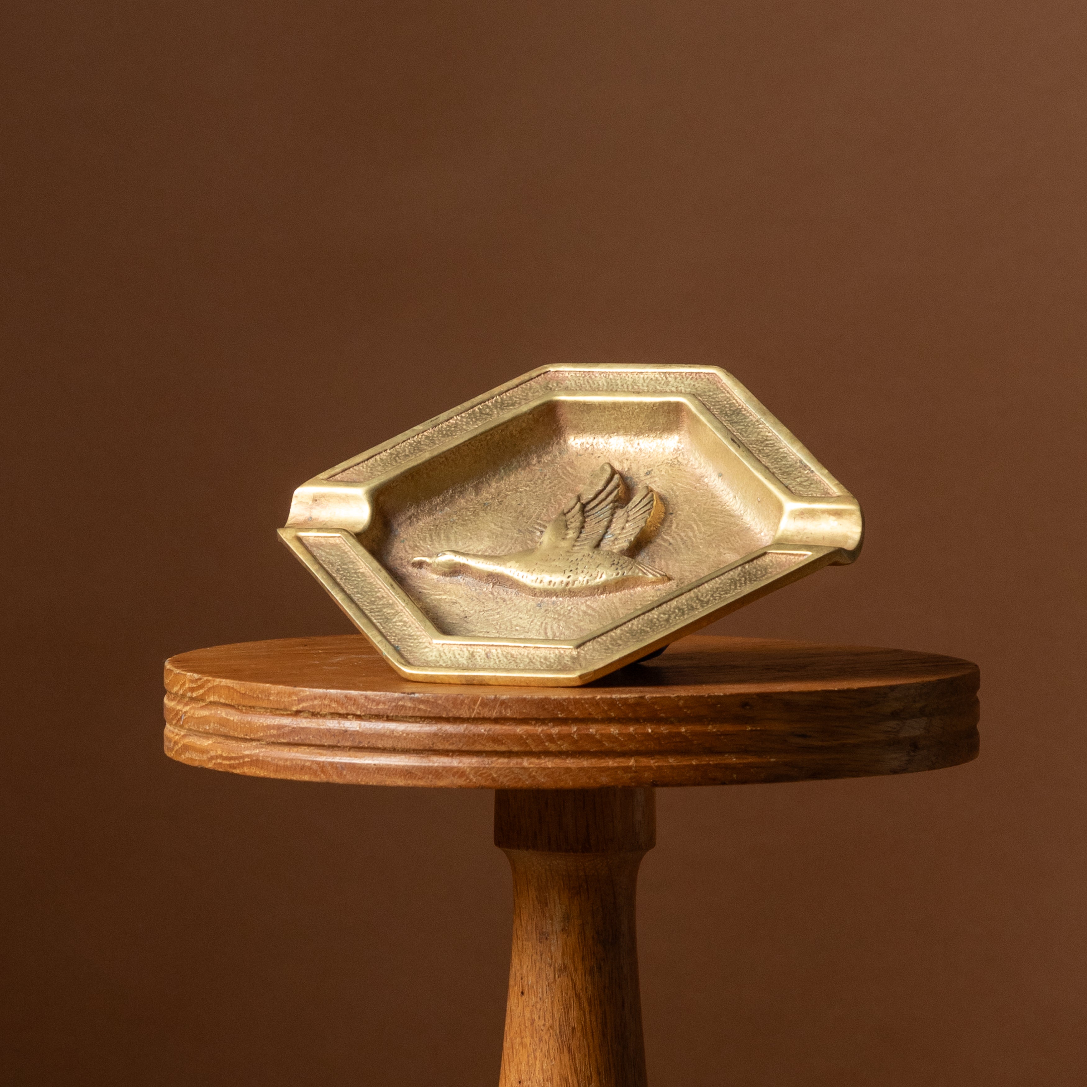 Brass Flying Goose Ashtray