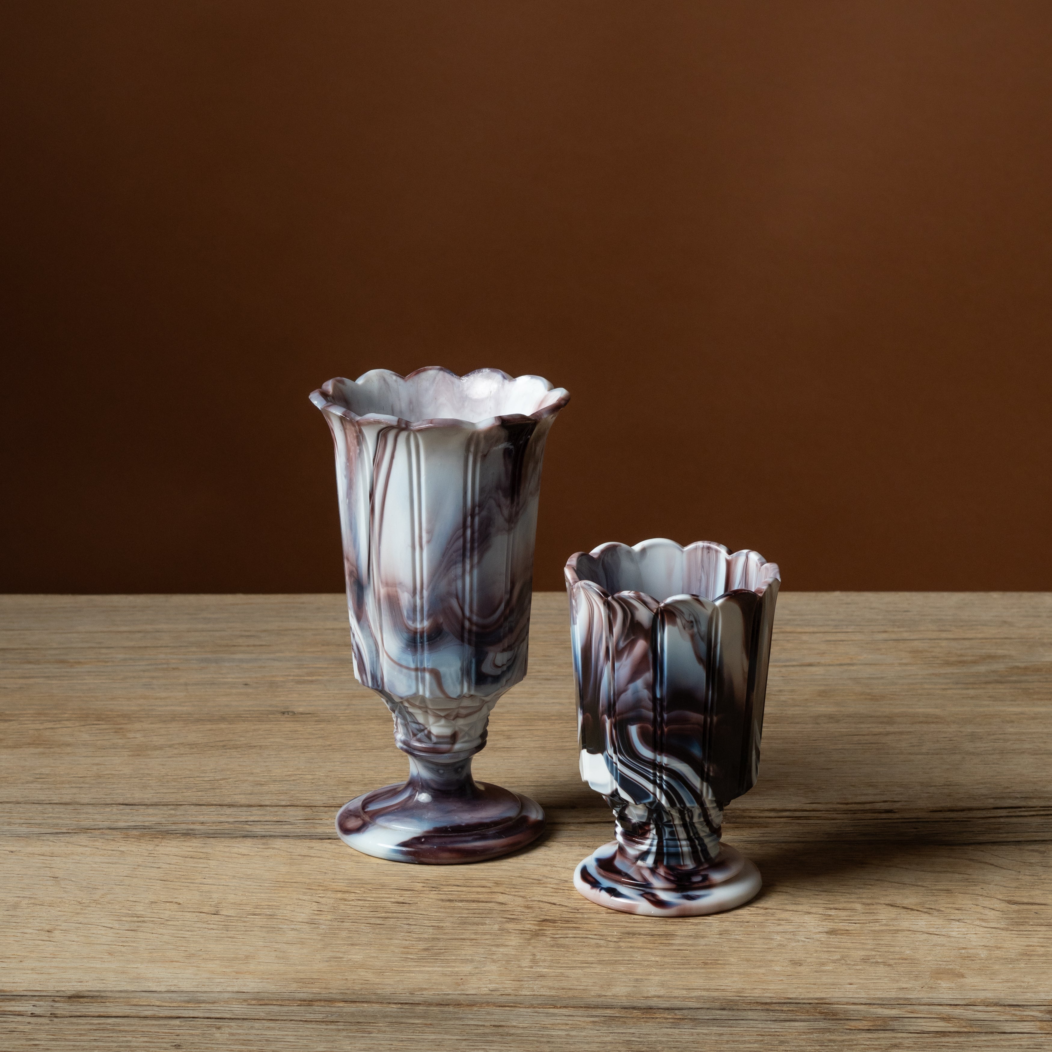 Purple Slag Glass Vase No. 2