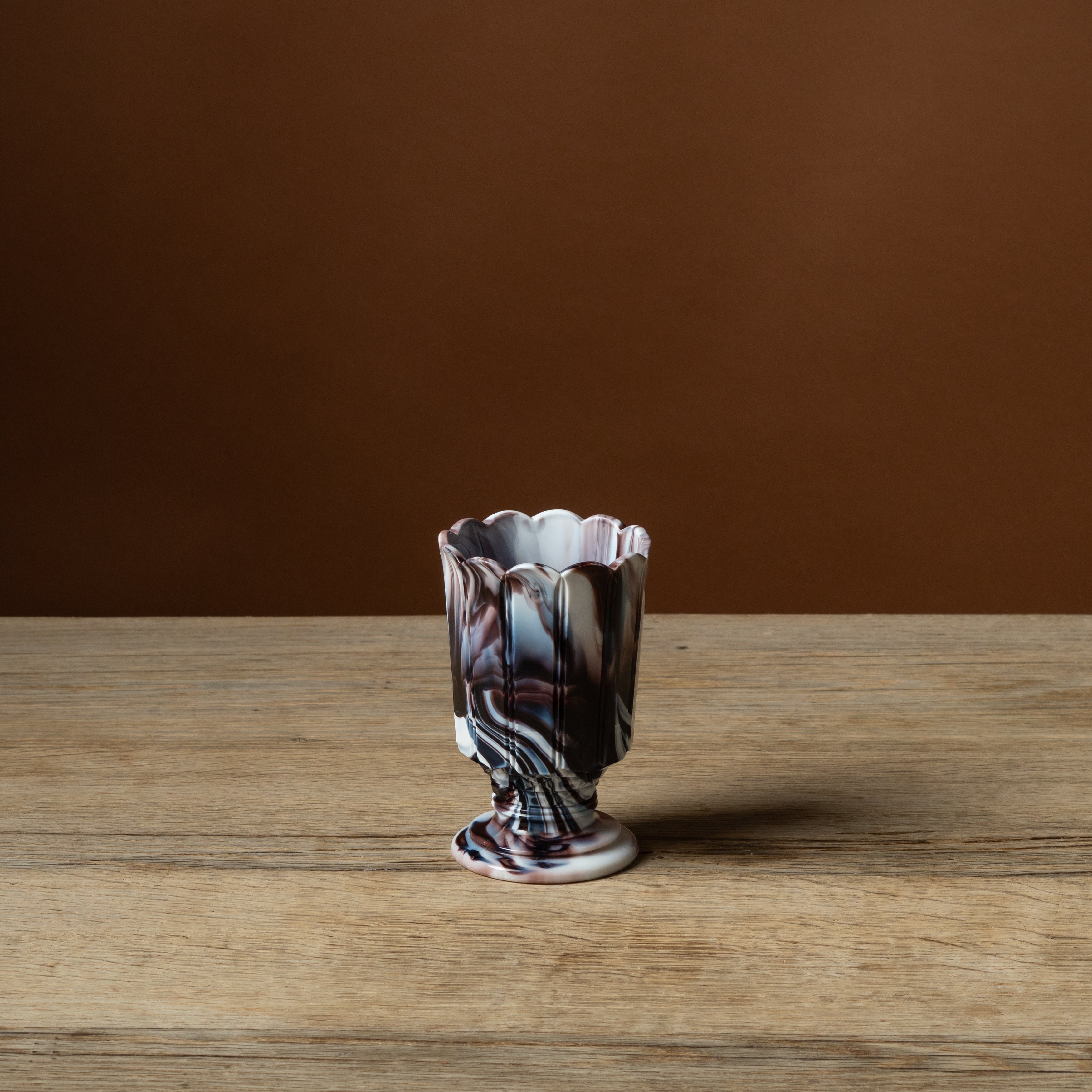 Purple Slag Glass Vase No. 2
