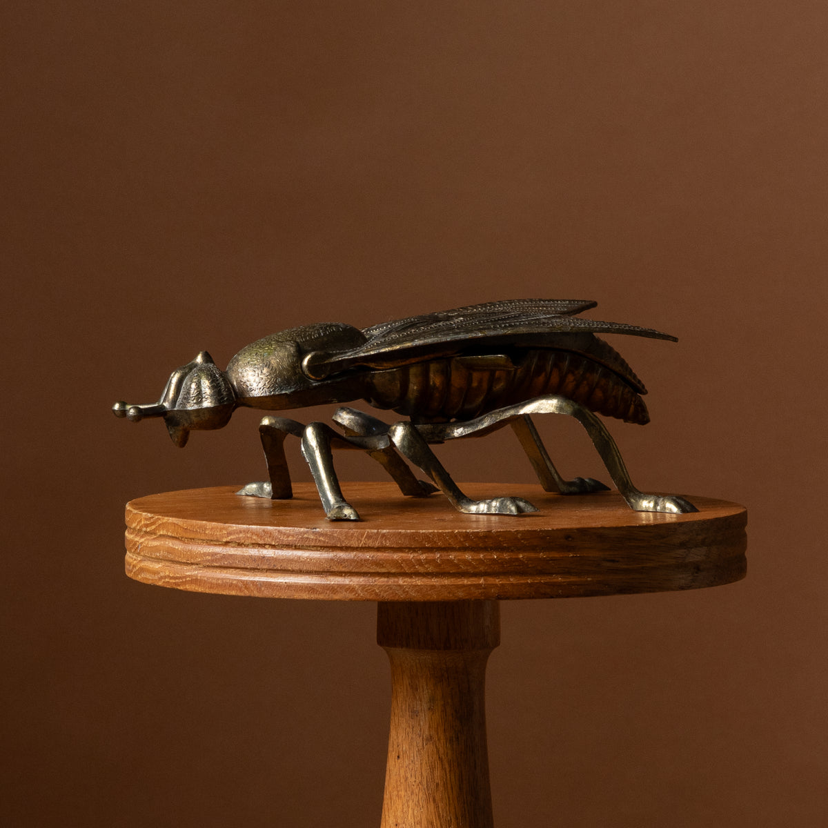 Brass Fly Ashtray Trinket Box Hinged No. 2