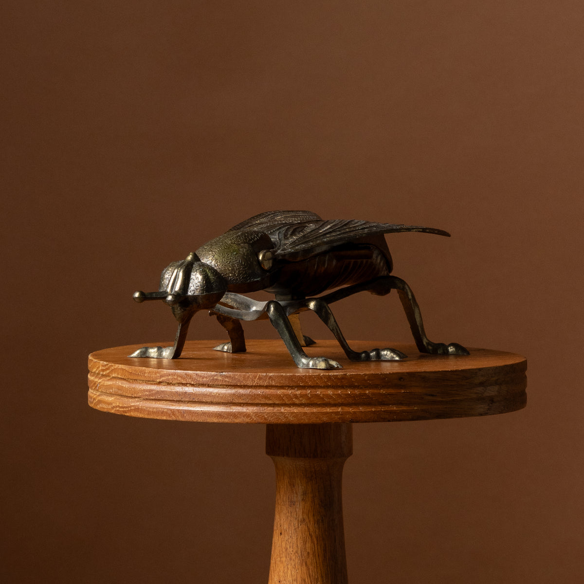 Brass Fly Ashtray Trinket Box Hinged No. 2