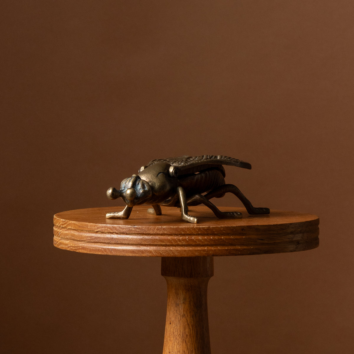 Brass Fly Ashtray Trinket Box Hinged No. 1