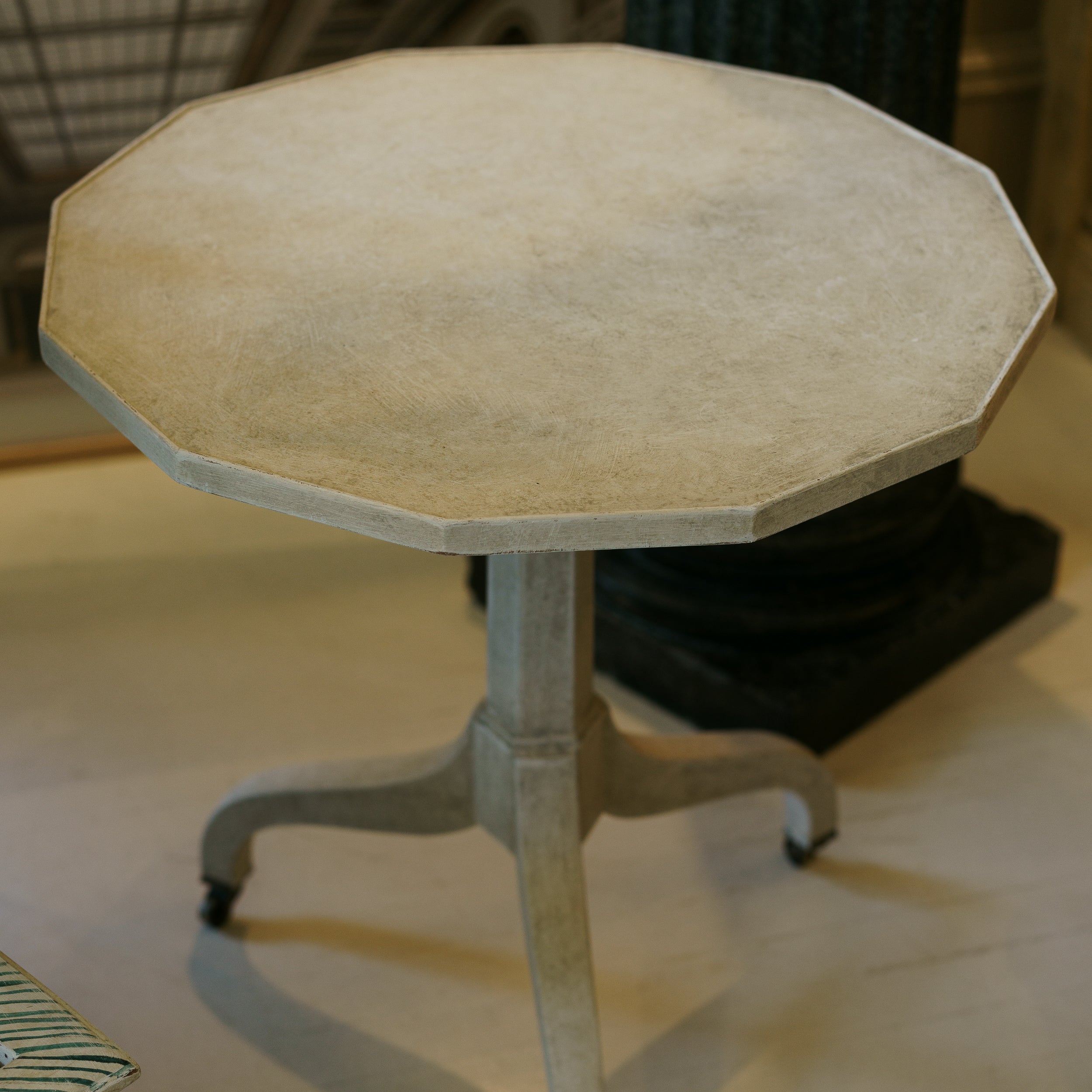 20th C. French Painted Side Table