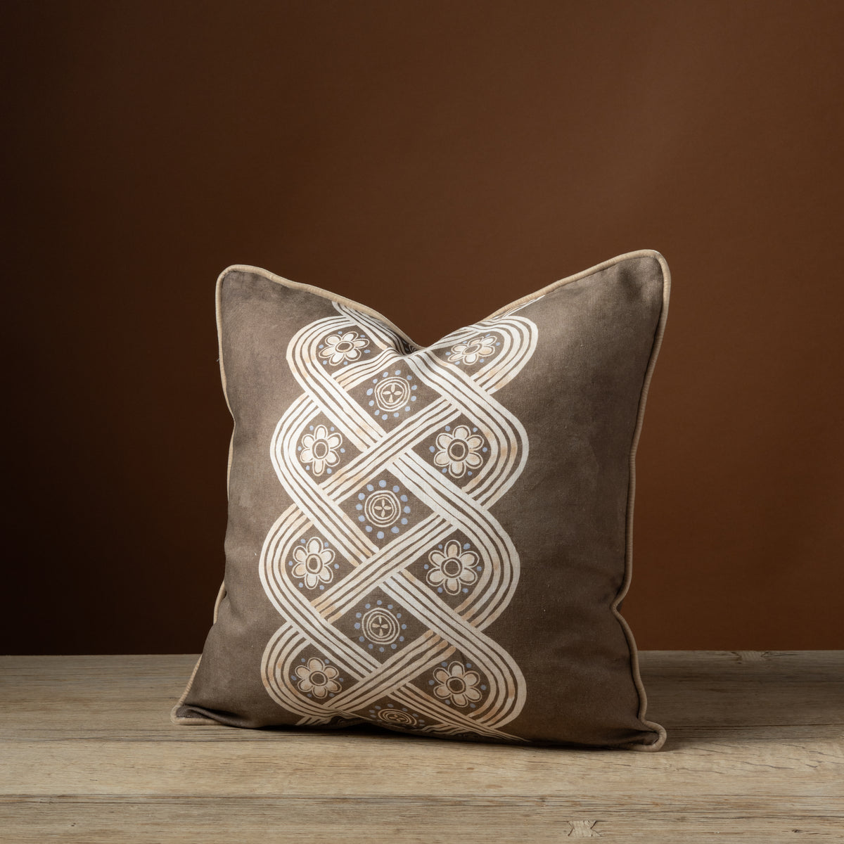 Caryatid Braid Pillow in Alluvium