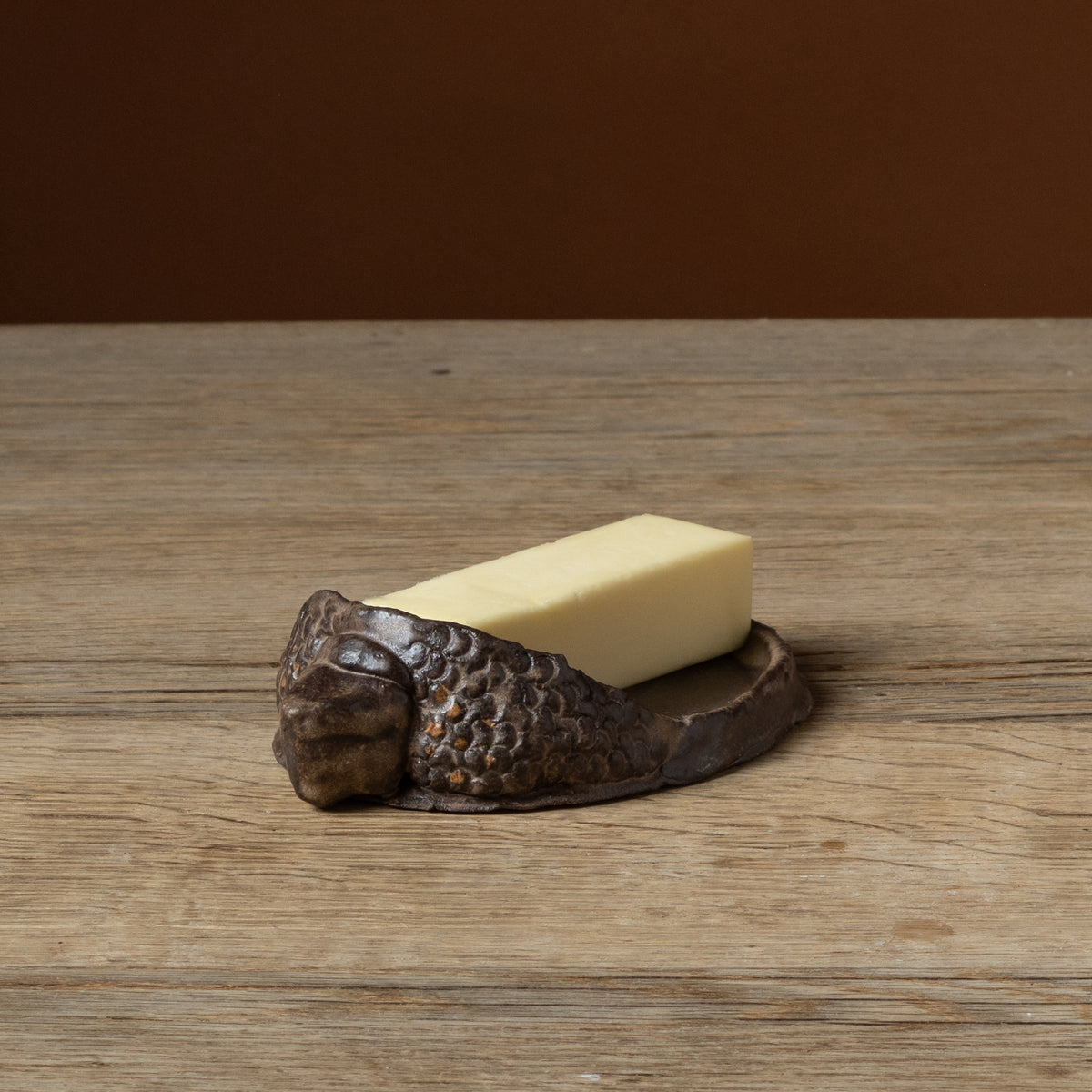Box Turtle Butter Dish