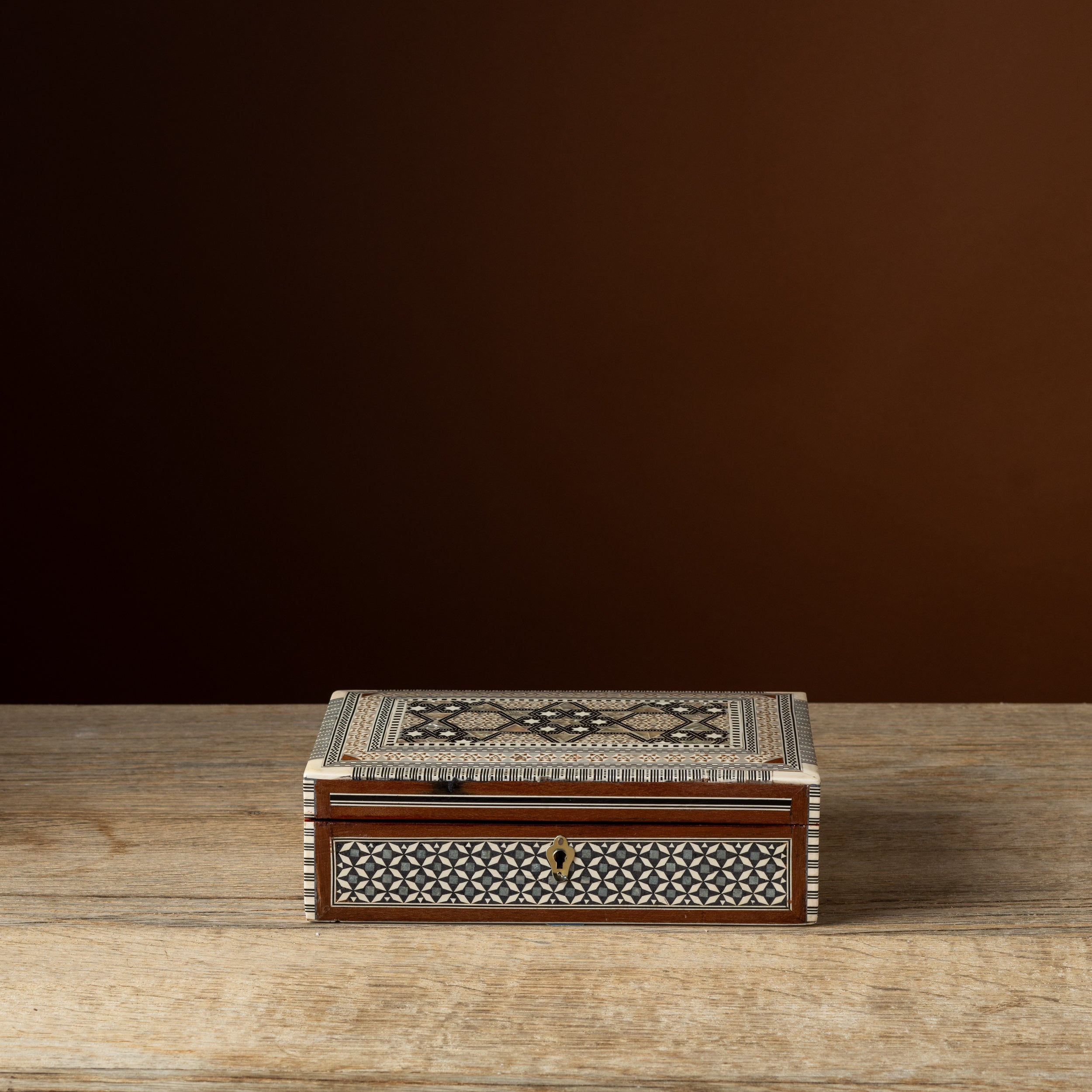 Syrian Inlaid Wood Box