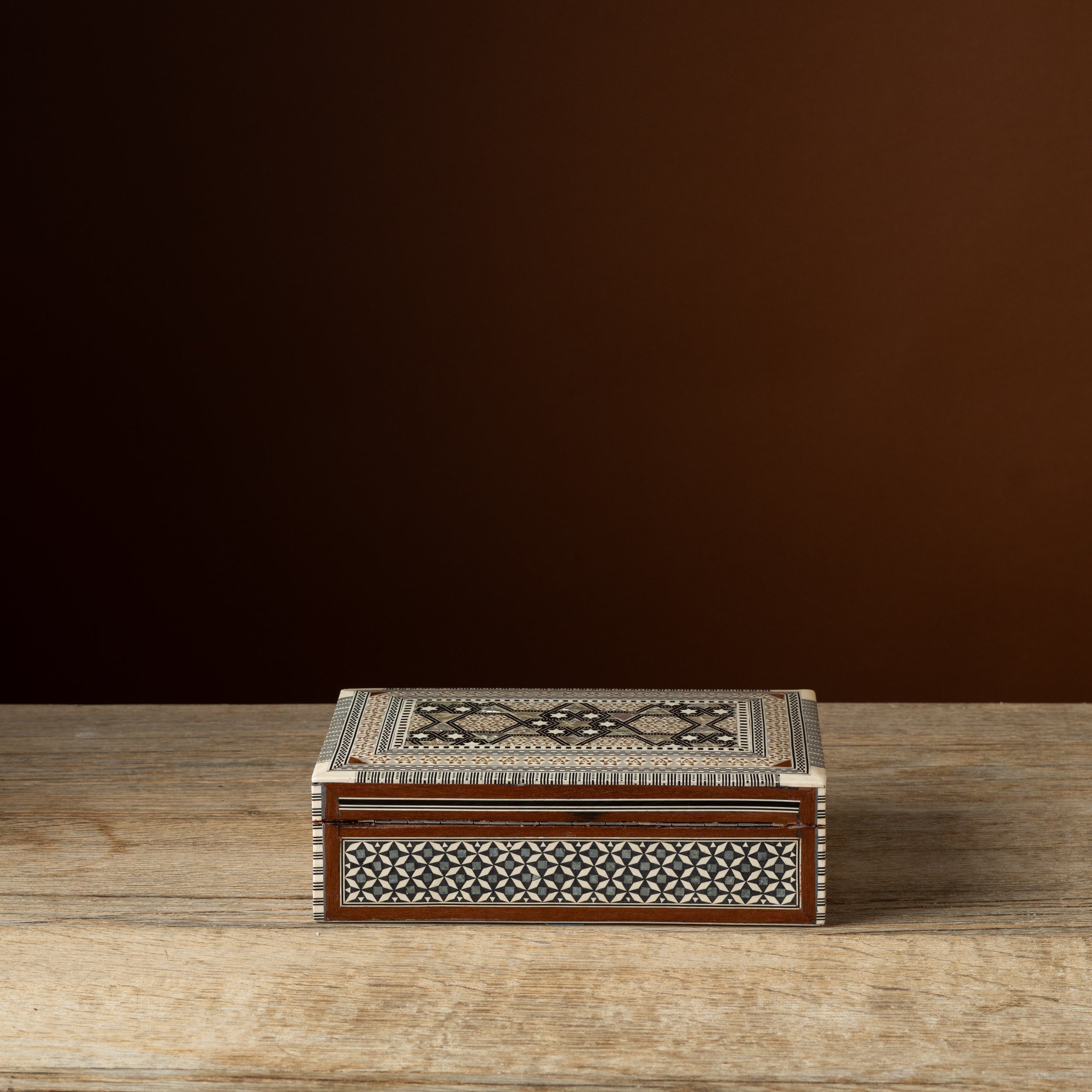 Syrian Inlaid Wood Box