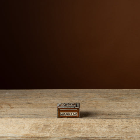 Small Syrian Inlaid Wood Box