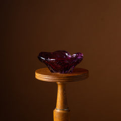 Amethyst Bullicante Murano Ashtray