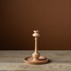Medium Beechwood Kana Candlestick with Tray