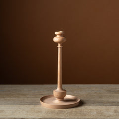 Tall Beechwood Kana Candlestick with Tray