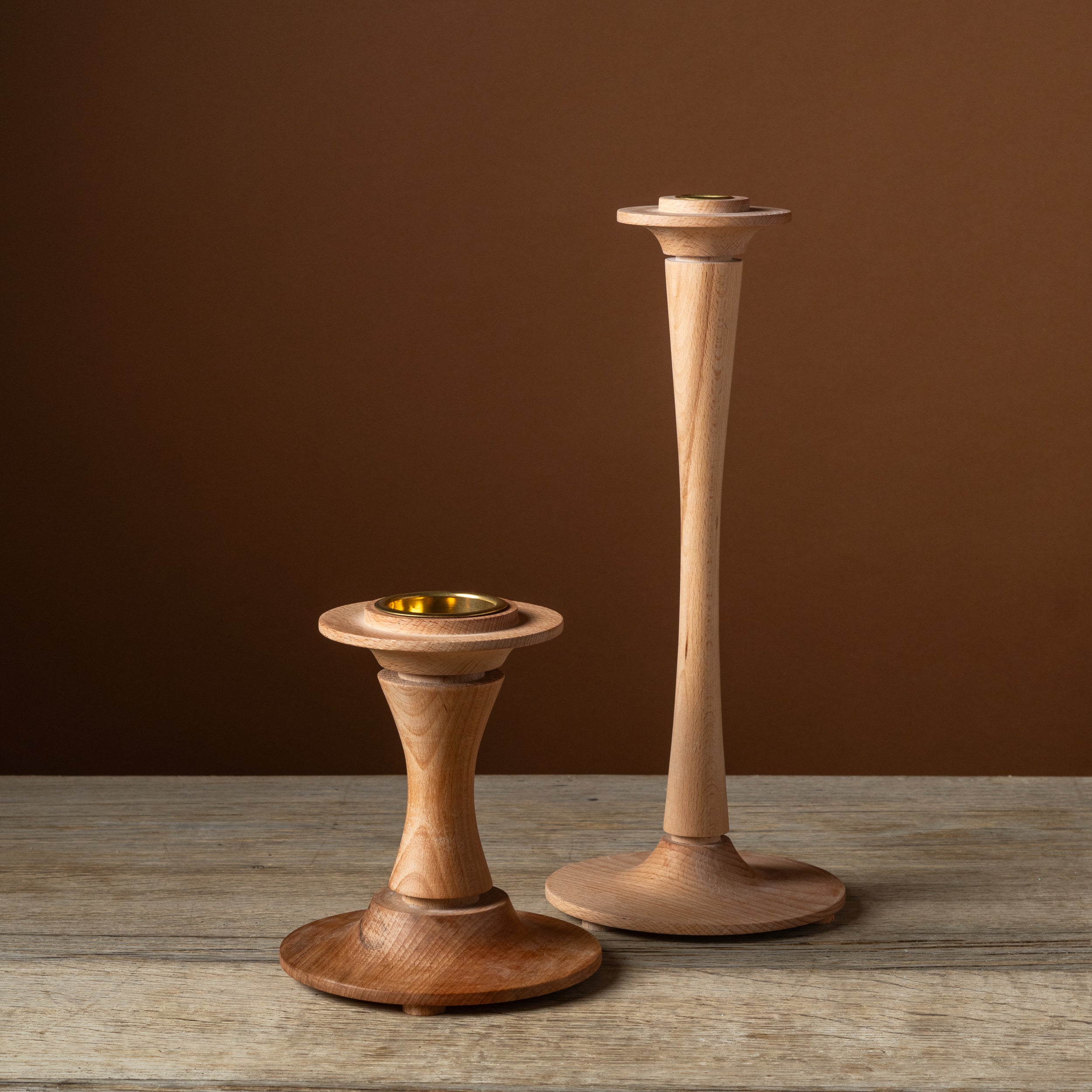 Beechwood Nouvelle Short Pillar Candlestick
