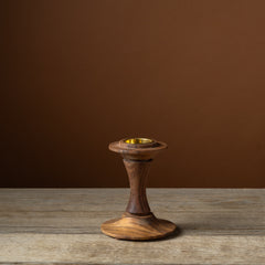 Black Siris Nouvelle Short Pillar Candlestick