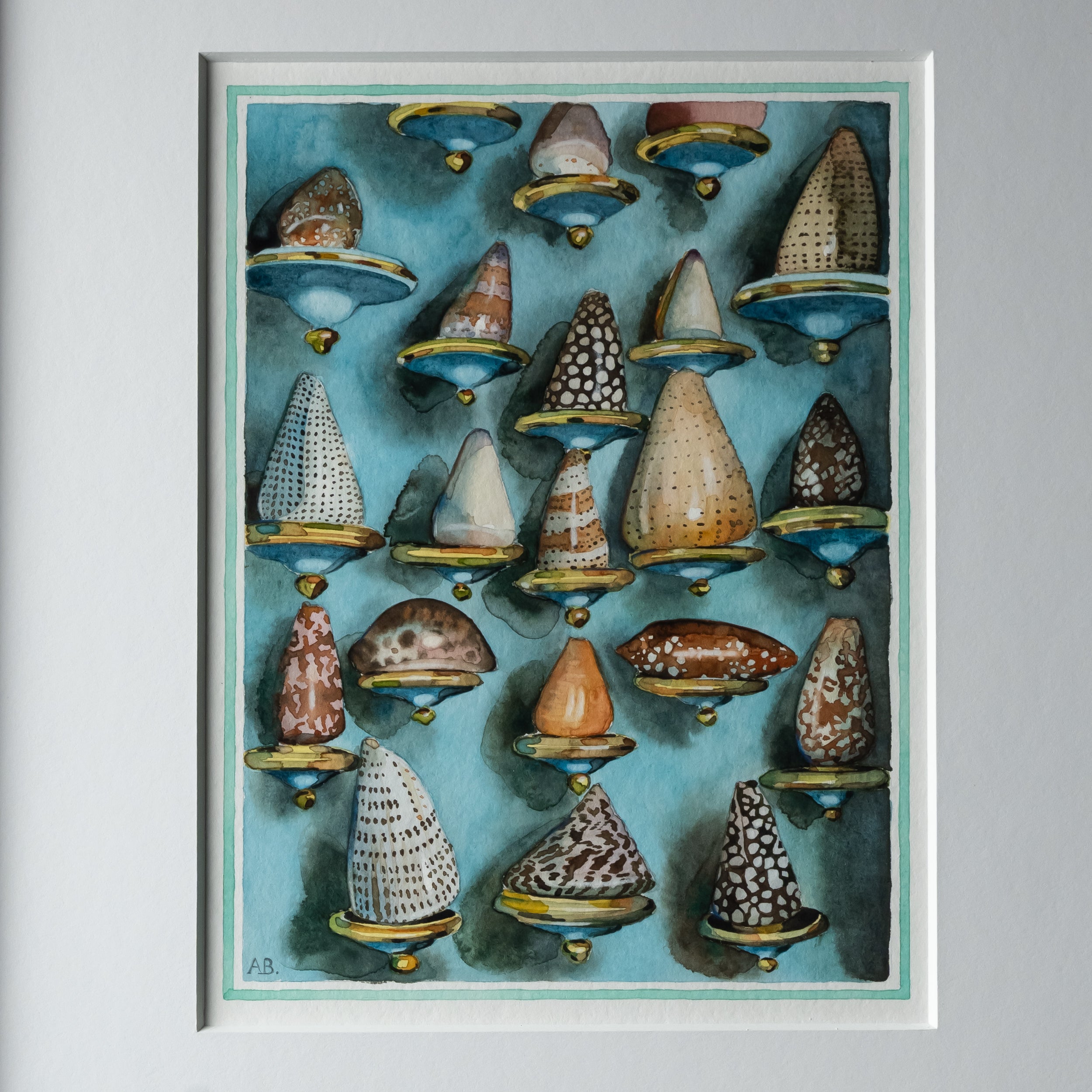 Shell Cabinet Painting by Aldous Bertram