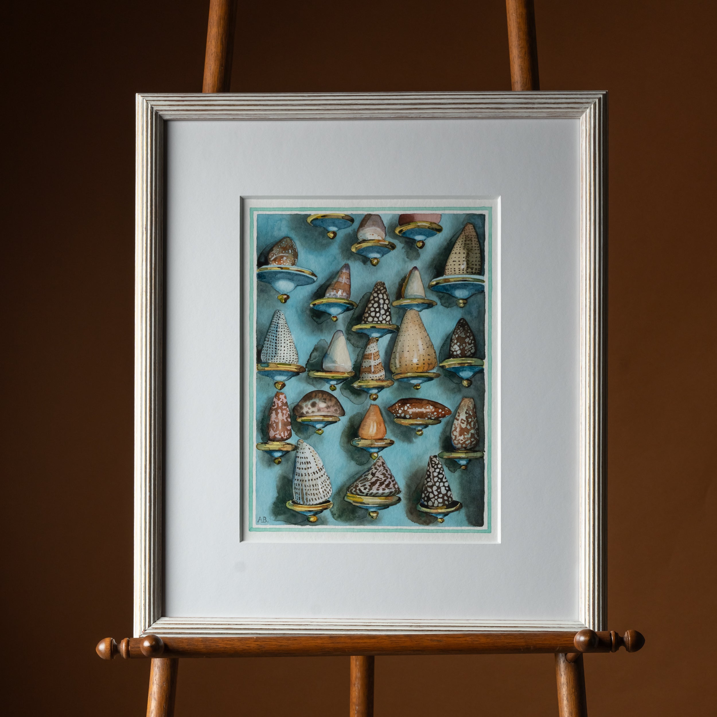 Shell Cabinet Painting by Aldous Bertram