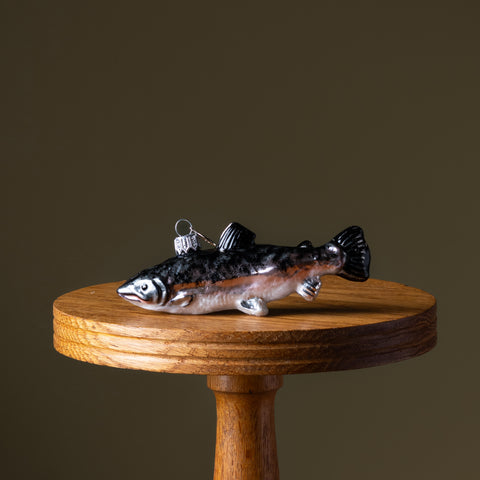 Rainbow Trout Fish Glass Ornament