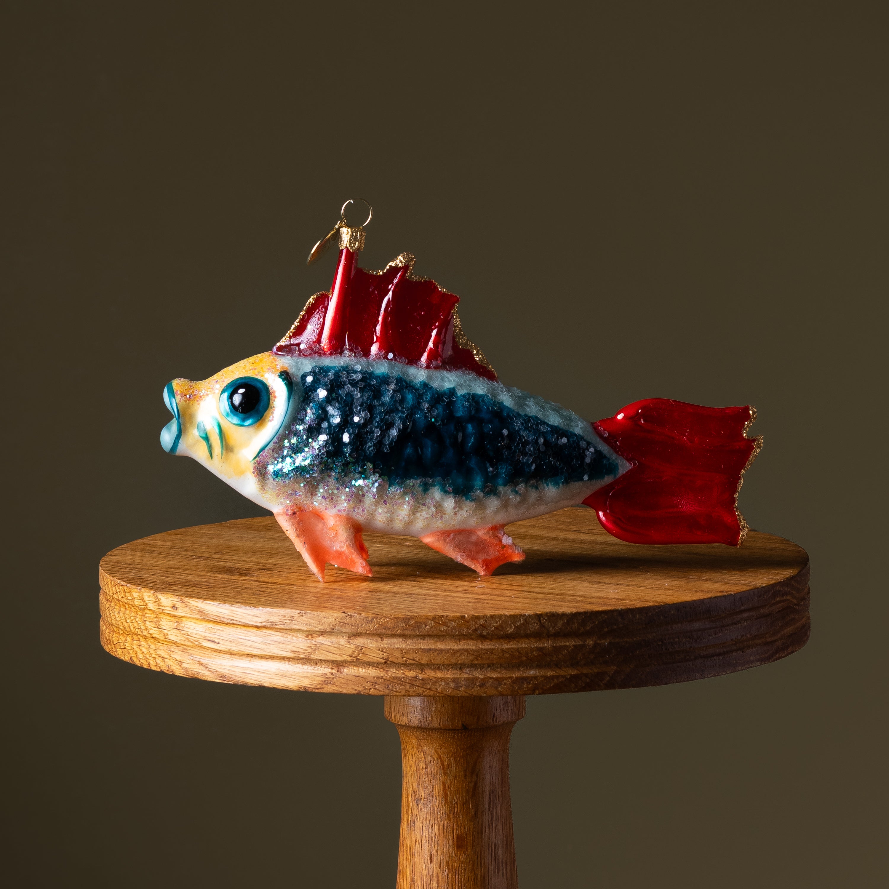 Puffer Fish Glass Ornament