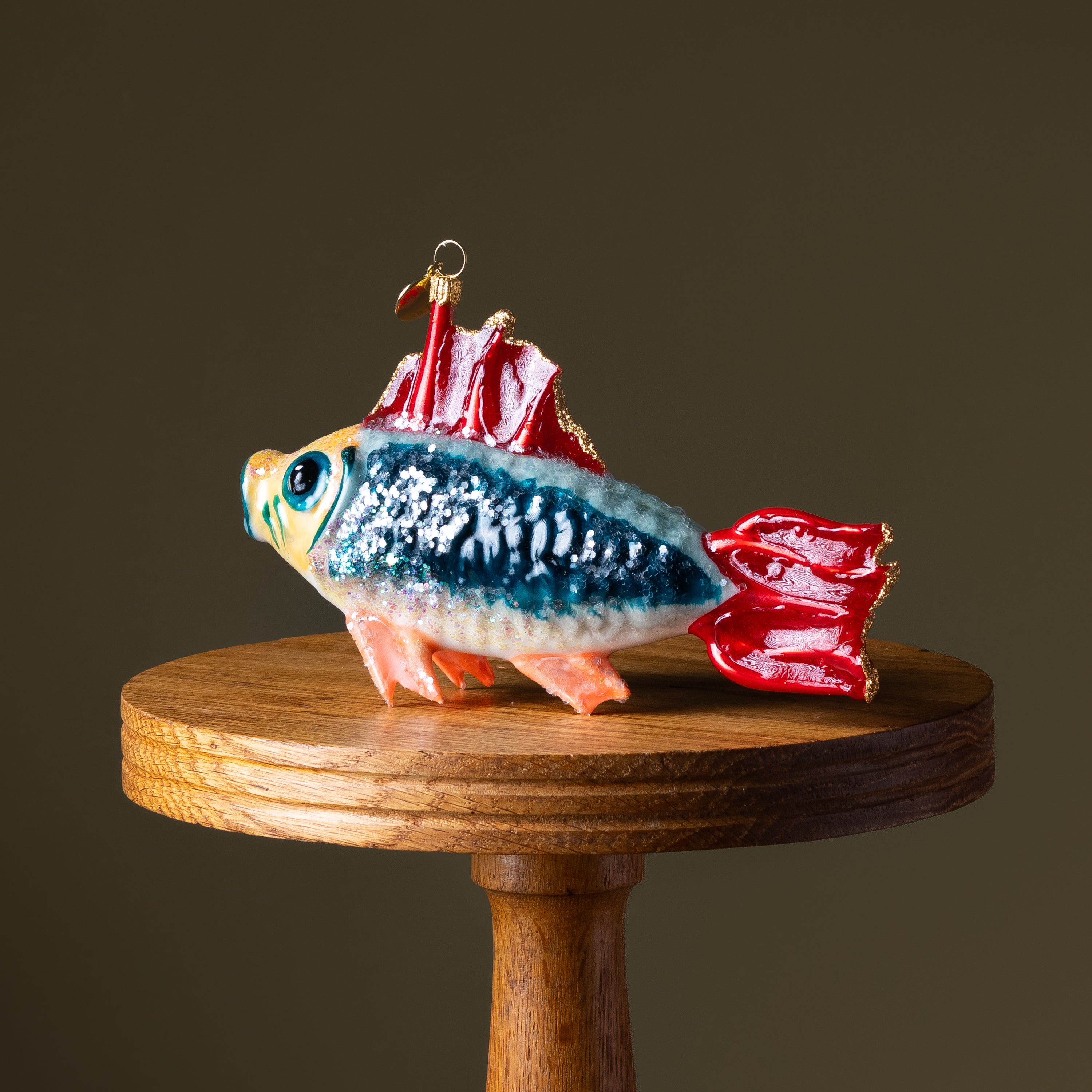 Puffer Fish Glass Ornament