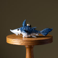 Great White Shark Glass Ornament