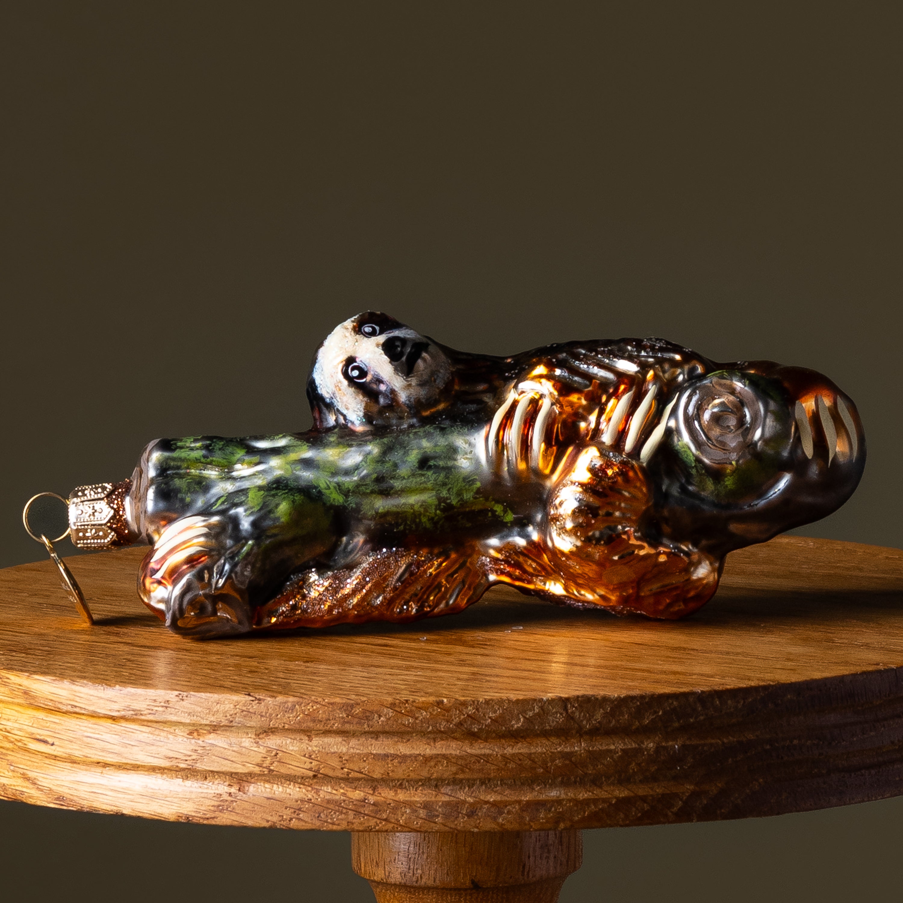 Sloth Glass Ornament