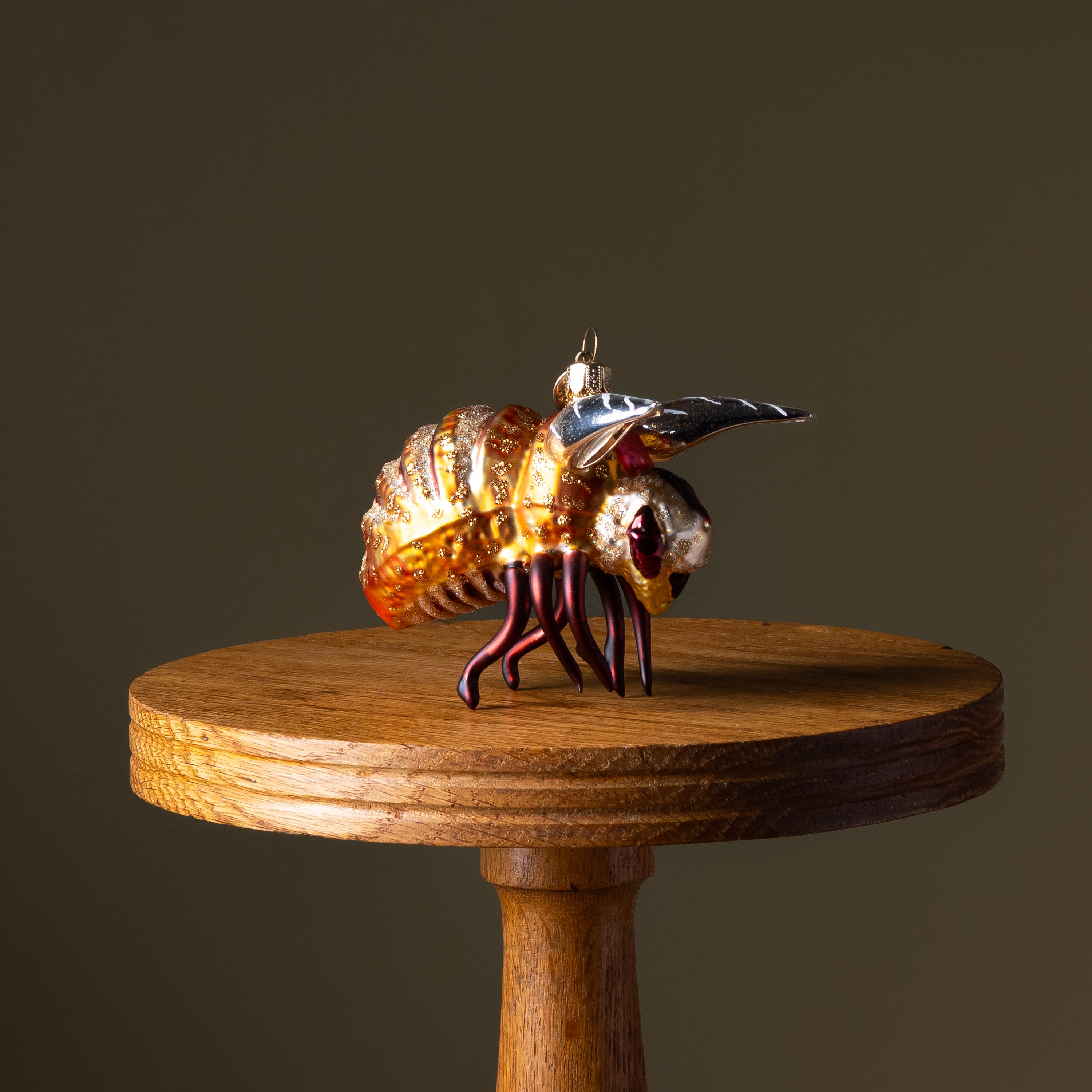 Large Bumblebee Glass Ornament