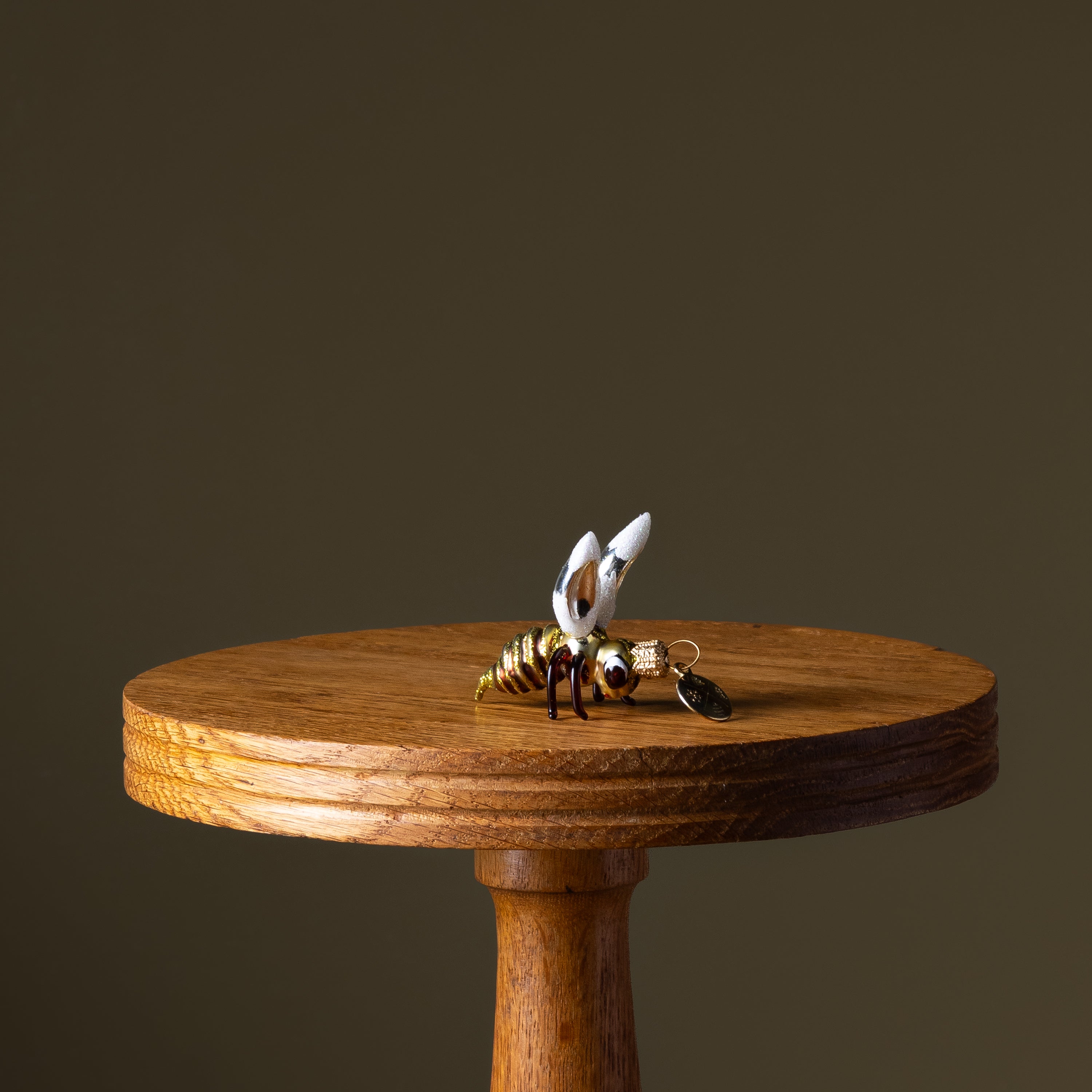 Baby Bumblebee Glass Ornament