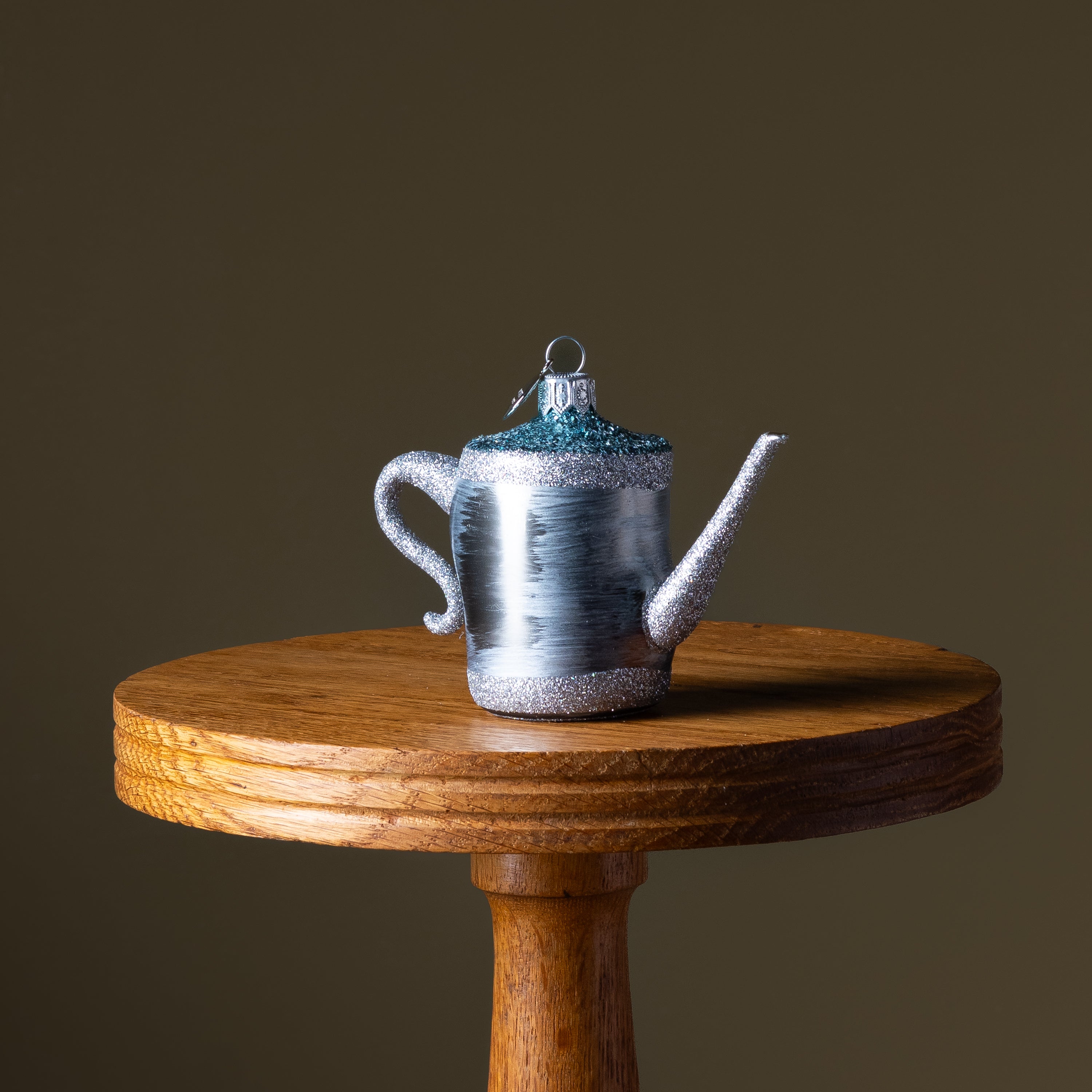 Watering Can Glass Ornament