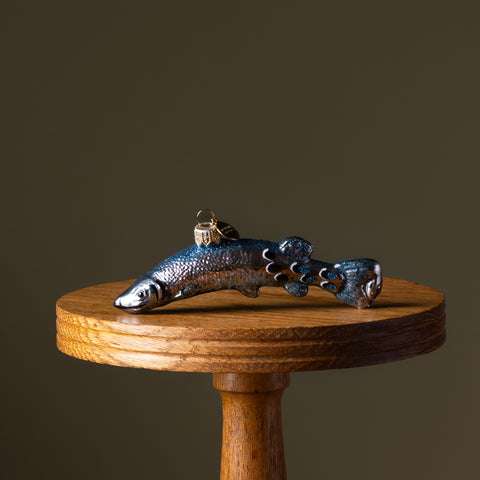 Pike Fish Glass Ornament