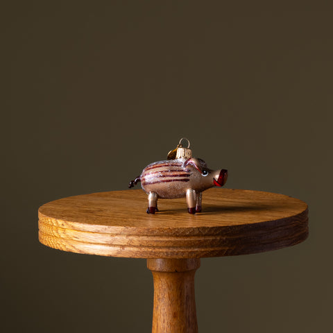 Hog Glass Ornament