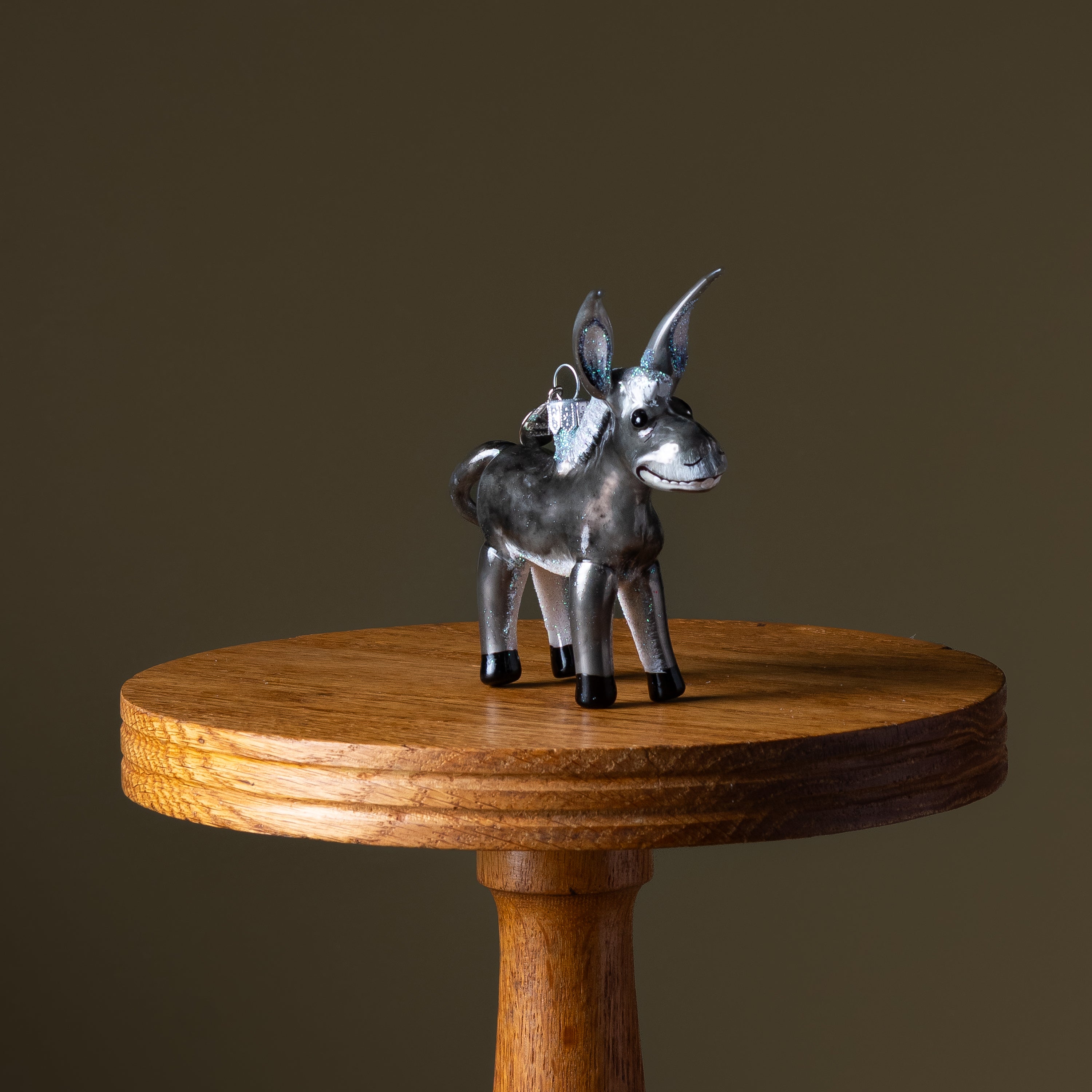 Donkey Glass Ornament