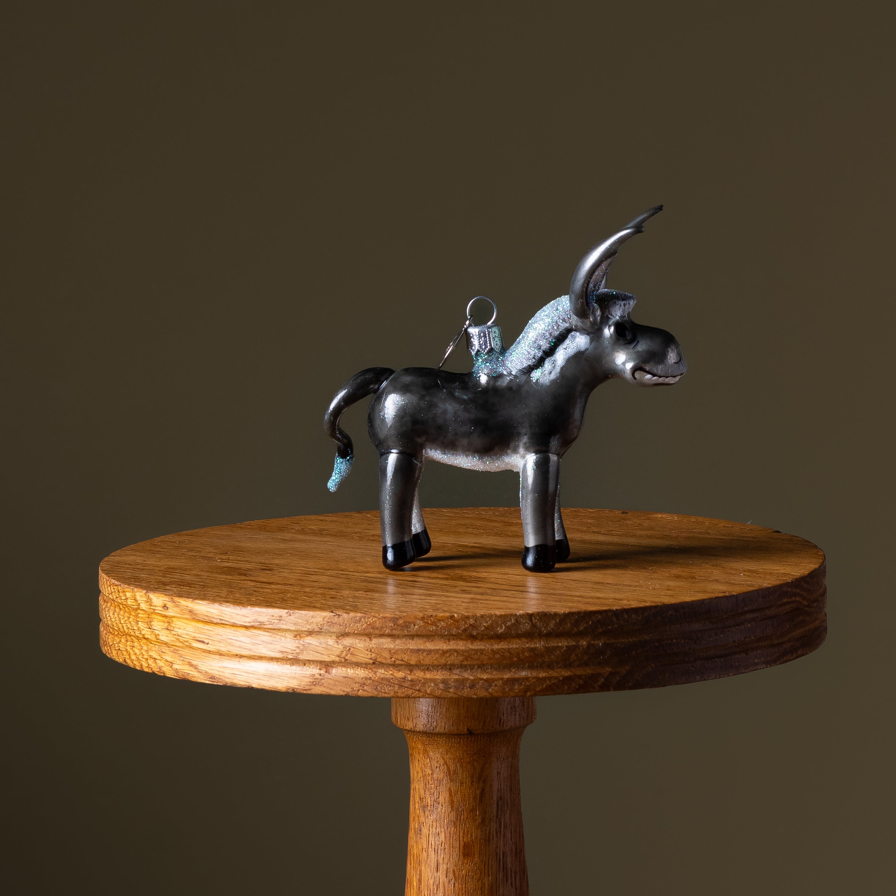 Donkey Glass Ornament