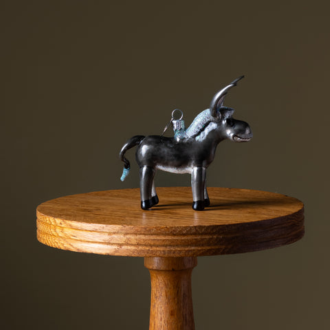 Donkey Glass Ornament