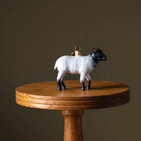 Sheep Glass Ornament