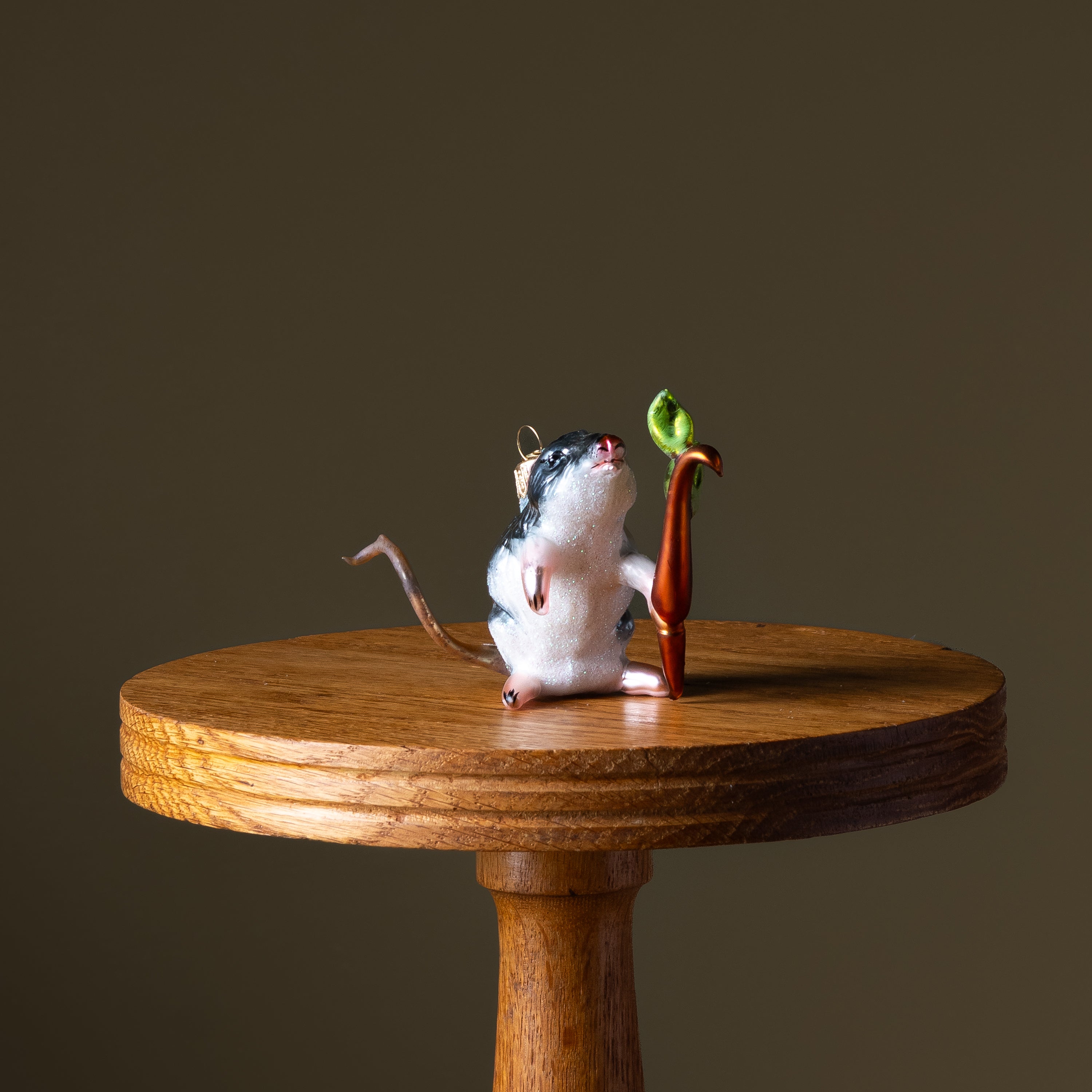 Possum Glass Ornament