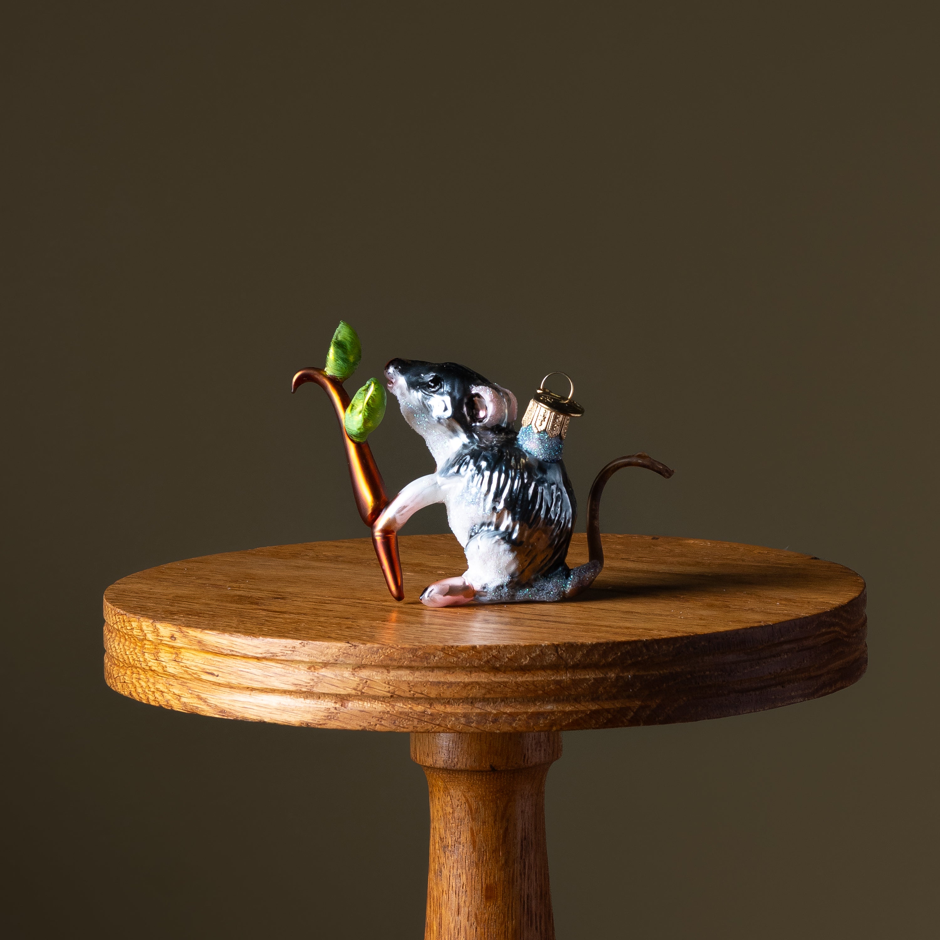 Possum Glass Ornament