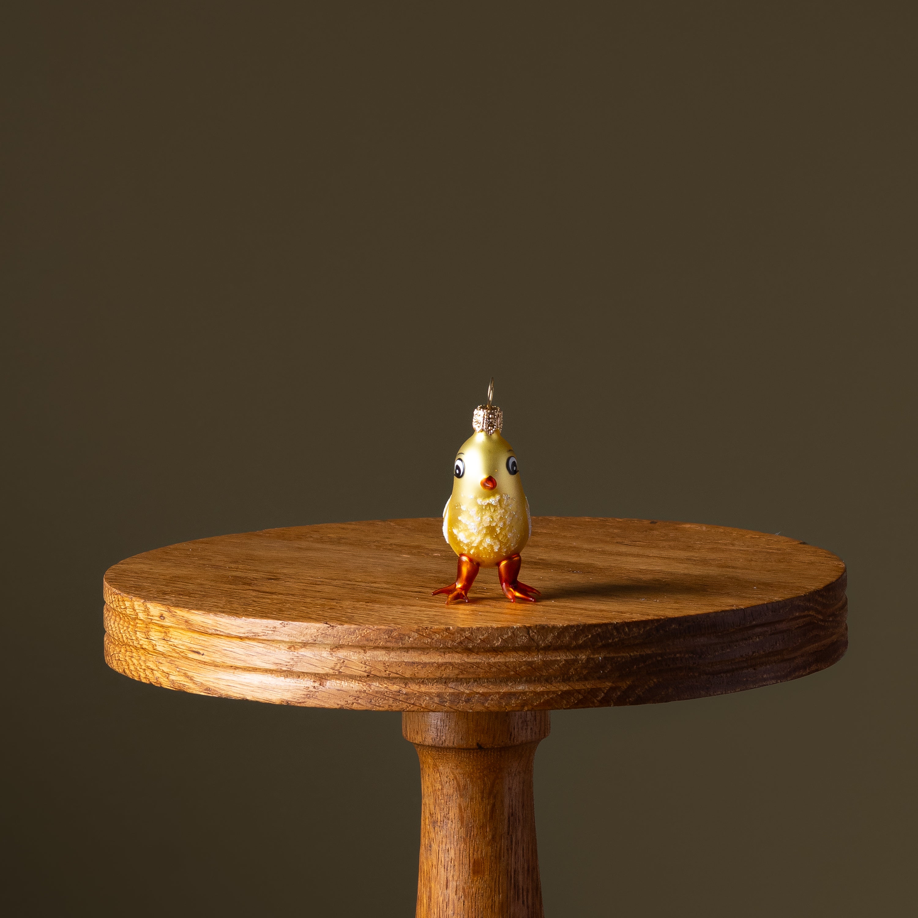 Tiny Chick Glass Ornament