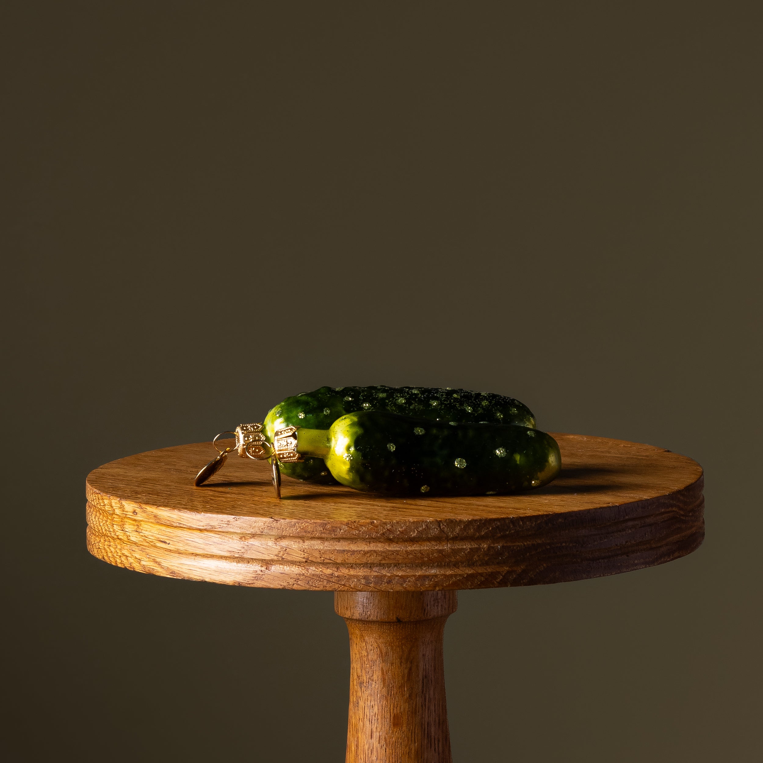 Large Spotted Pickle Glass Ornament