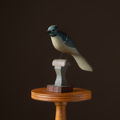 Carved & Painted Blue Jay