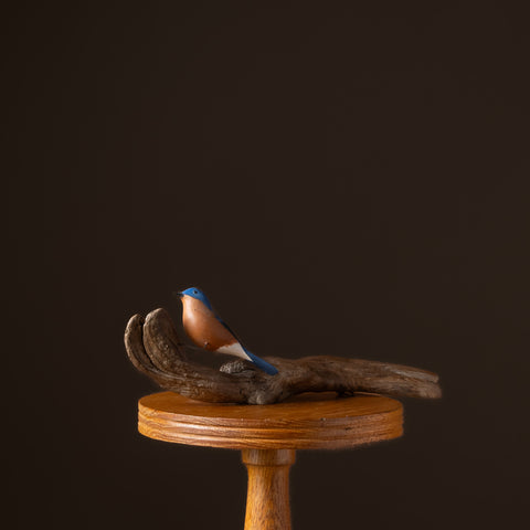 Three Carved Song Birds by Robert Negaard