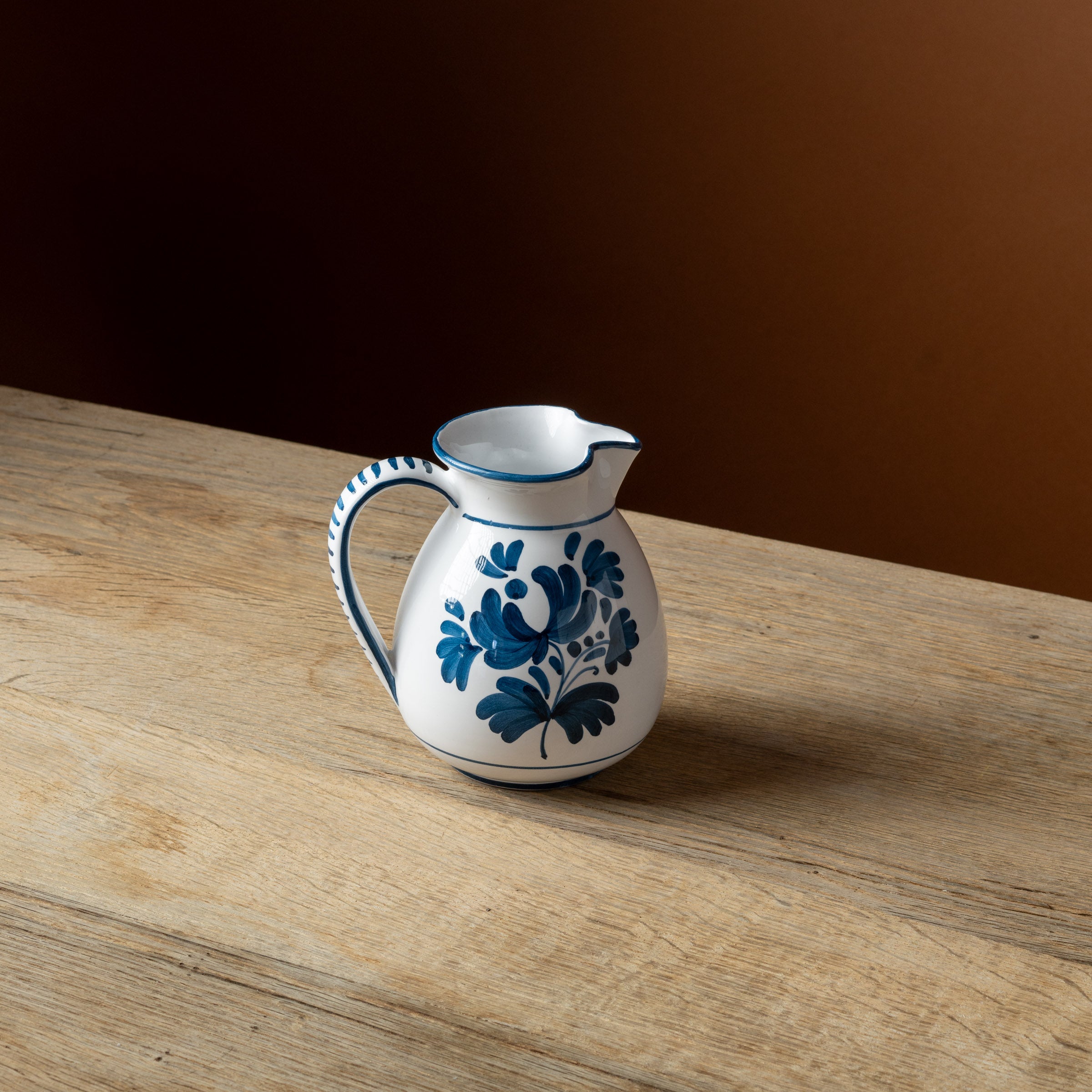 Midnight Blue Blossom Jug