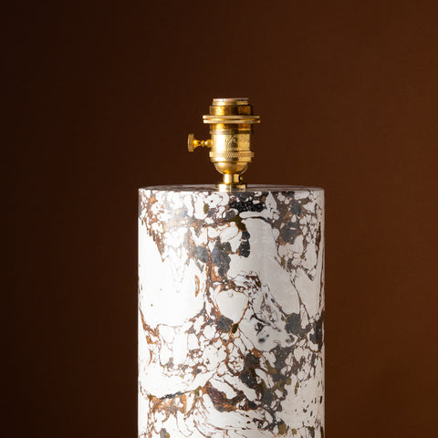 Scagliola Table Lamp White