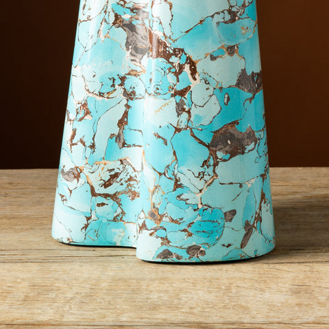 Scagliola Table Lamp Turquoise Blue