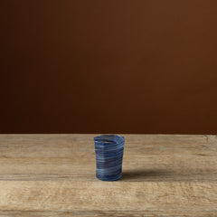 Indigo Mix Octagonal Short Glass