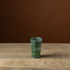 Avocado Mix Octagonal Tall Glass