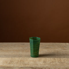 Avocado Octagonal Tall Glass