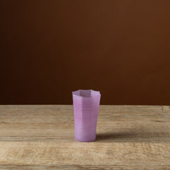 Lilac Octagonal Tall Glass
