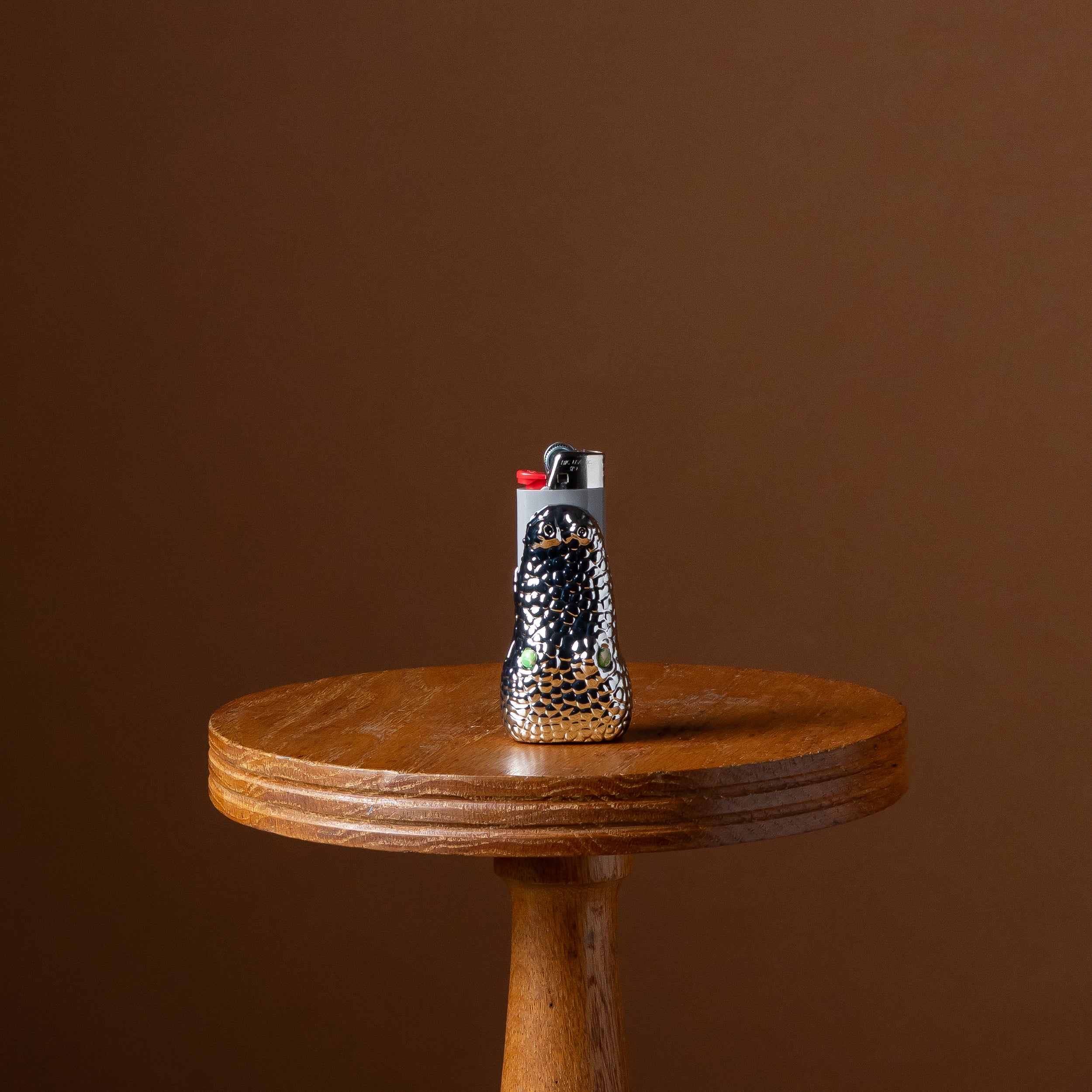 Silver Croc Lighter Case