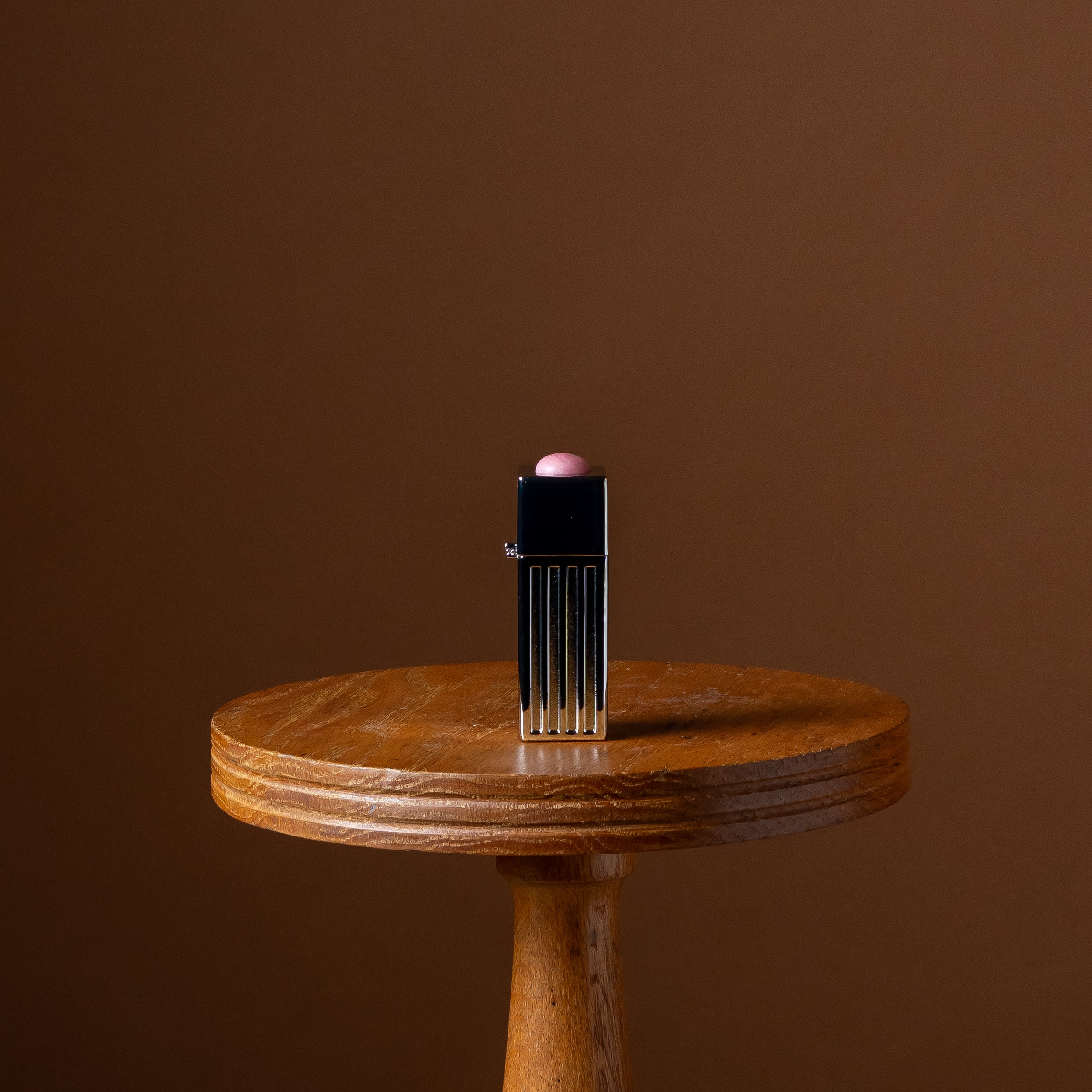 Silver Lipstick Lighter Case